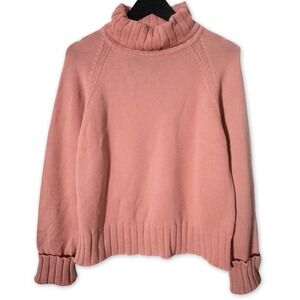 Vintage Parkhurst Collectibles Knit Turtleneck Sweater Womens Large Ribbed Trim